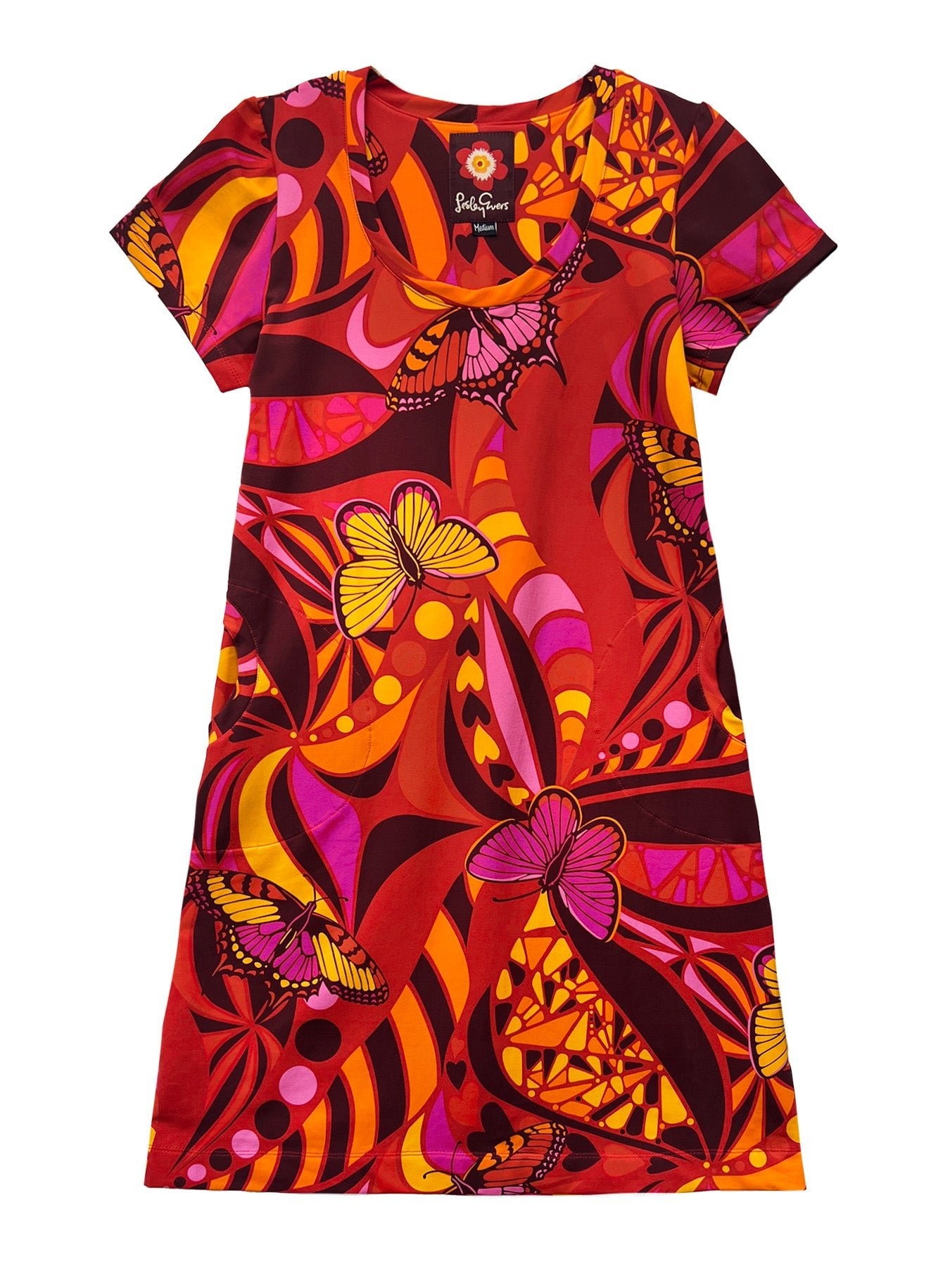 PHOEBE dress Serendipity Red – Lesley Evers