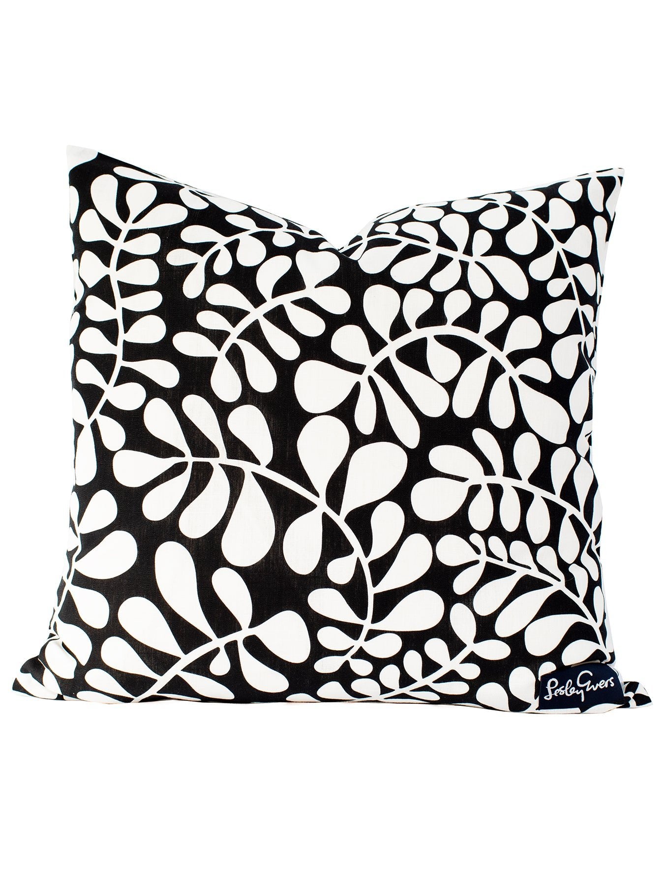 PILLOW SHAM Black and White Fern - Lesley Evers - black fern - fern - Giftable