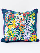 PILLOW SHAM Garden Party embroidered velvet - Lesley Evers - embroidered - embroidered velvet - home decor