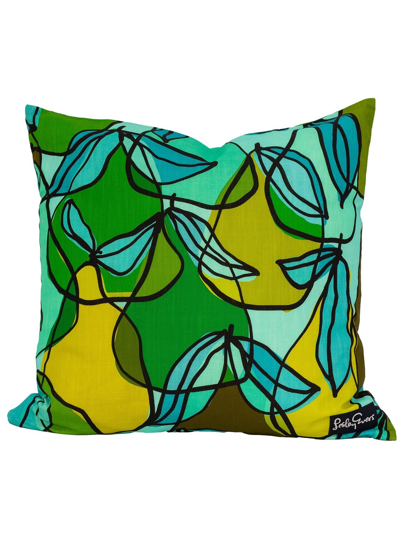 PILLOW SHAM Green Pears - Lesley Evers - Giftable - Gifts - gifts under $50