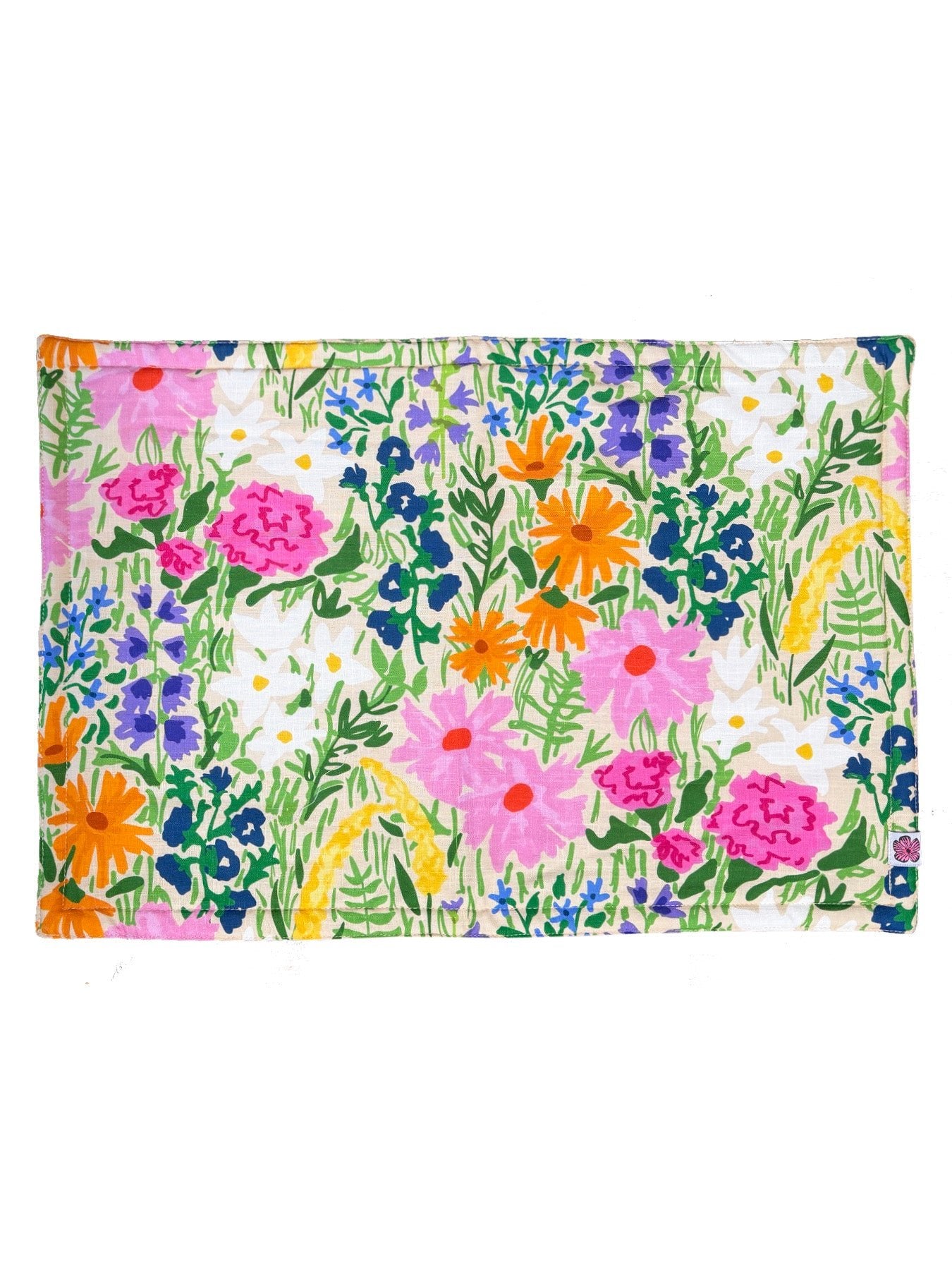 PLACEMATS set of 4 Flower Field - Lesley Evers - bird - birds - Giftable