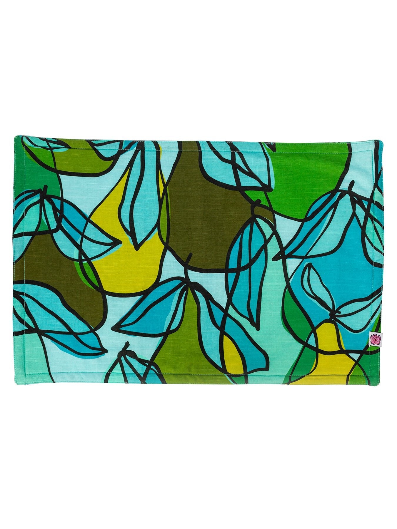 PLACEMATS set of 4 Green Pears - Lesley Evers - Giftable - gifts under $50 - gifts under $75