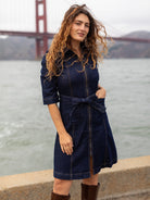 POLLY dress Denim - Lesley Evers - denim - Dress - Shop