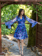 POPPY dress Camellia Blue - Lesley Evers - blue camellia - camellia blue - Dress