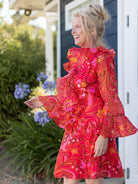 POPPY dress Flowerland Pink - Lesley Evers - dogwood - Dress - Shop