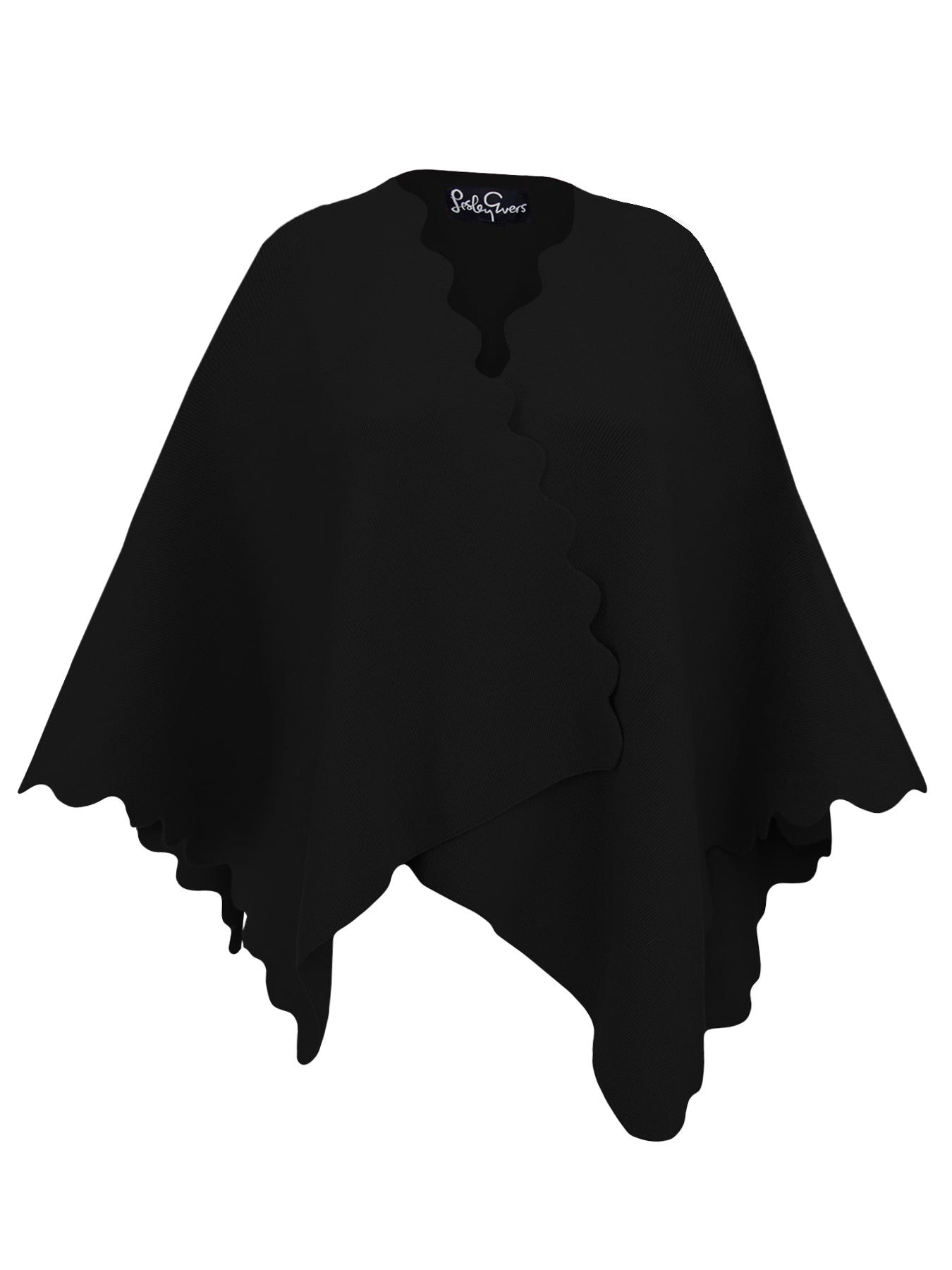 PORTIA cape Black - Lesley Evers - Accessories - Black - cape