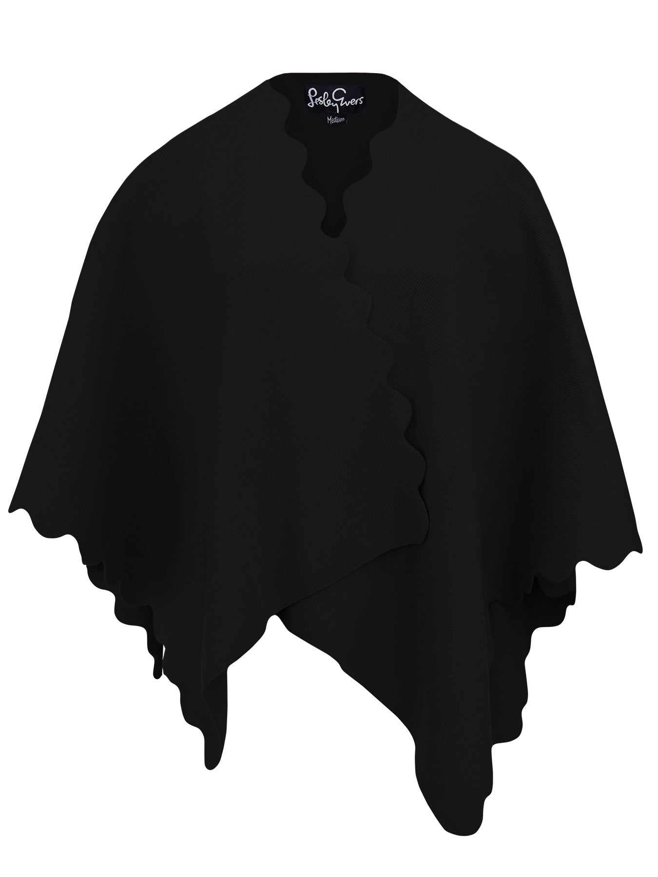 PORTIA cape Black - Lesley Evers - Accessories - Black - cape