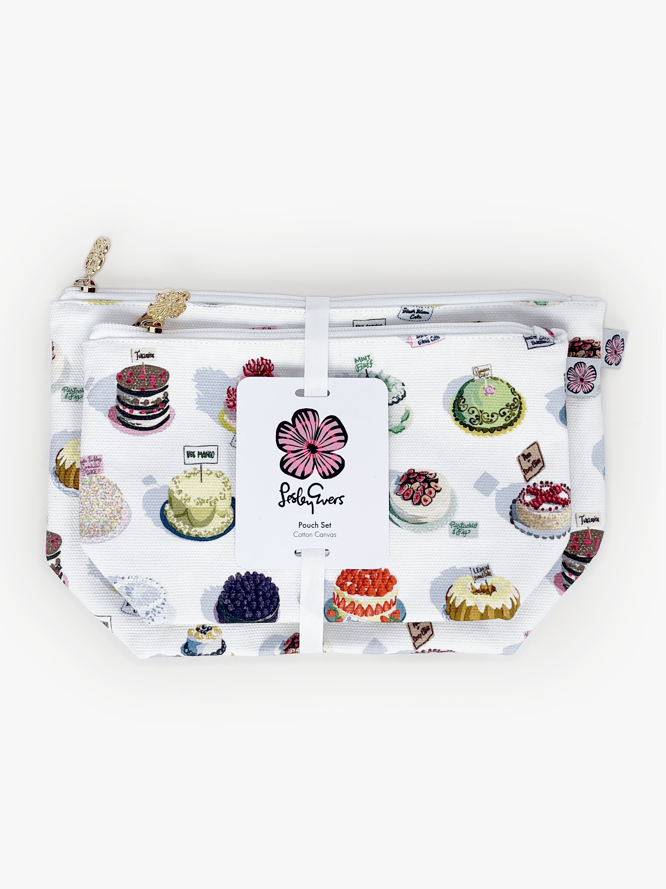 Pouch Set Cakes - Lesley Evers - Accessories - Bonnie cover - garden party