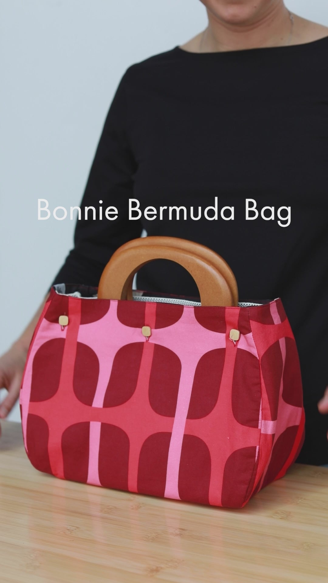 BONNIE Bermuda Bag Black – Lesley Evers