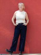 QUINN jeans Indigo Denim - Lesley Evers - blue pant - Bottoms - cotton pants