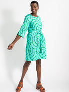 RACHEL dress Swoops Green - Lesley Evers - new - rachel - Shop