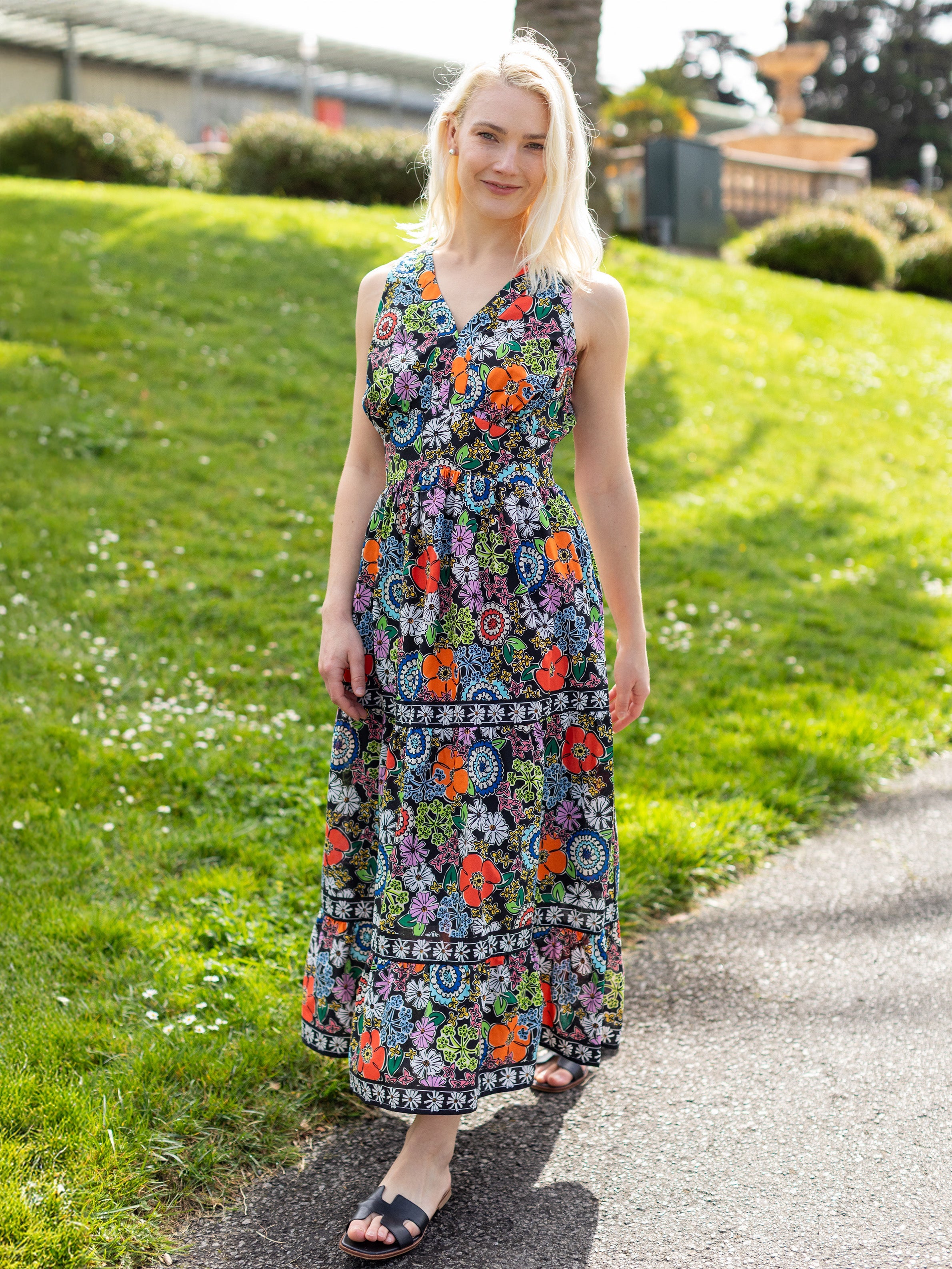 REBECCA dress Flower Fancy – Lesley Evers