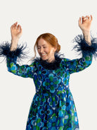 REGINA dress Jubilee Blue - Lesley Evers-Dress-gown-jubilee