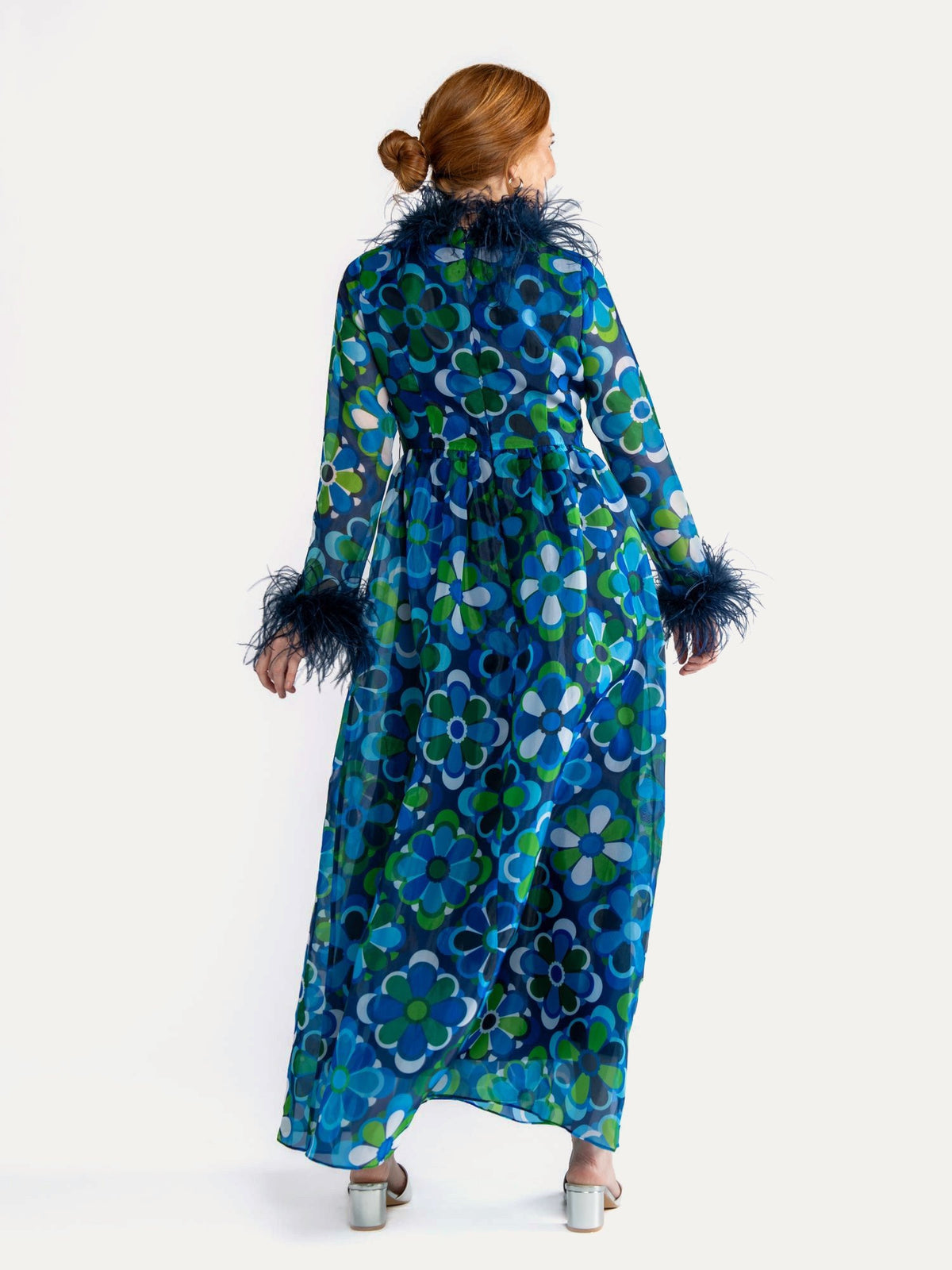 REGINA dress Jubilee Blue - Lesley Evers-Dress-gown-jubilee