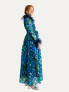 REGINA dress Jubilee Blue - Lesley Evers-Dress-gown-jubilee
