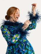 REGINA dress Jubilee Blue - Lesley Evers-Dress-gown-jubilee