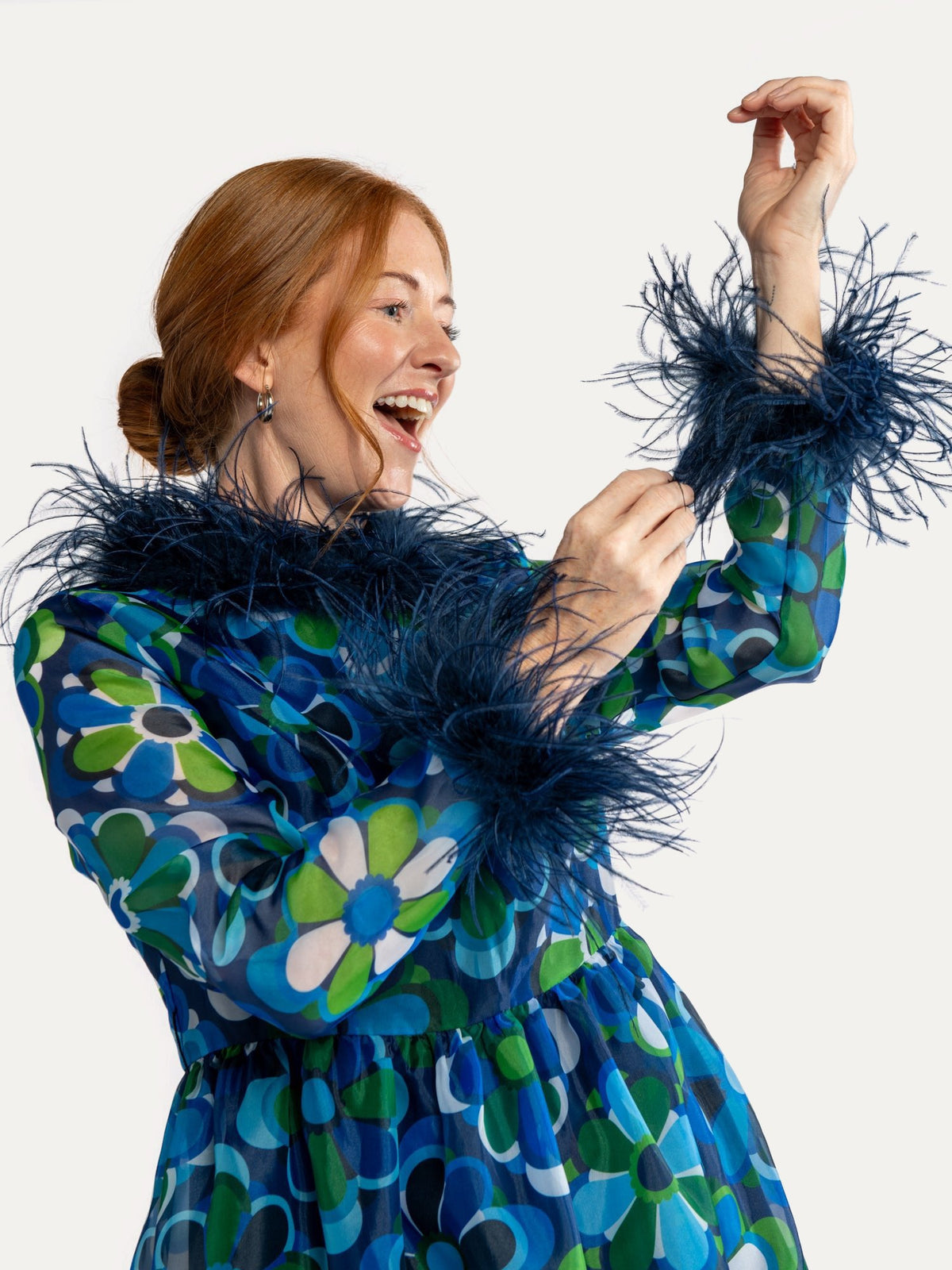 REGINA dress Jubilee Blue - Lesley Evers-Dress-gown-jubilee