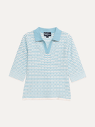 REMI knit top Light Blue - Lesley Evers-knit-knitwear-new