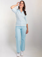 REMI knit top Light Blue - Lesley Evers - knit - knitwear - new