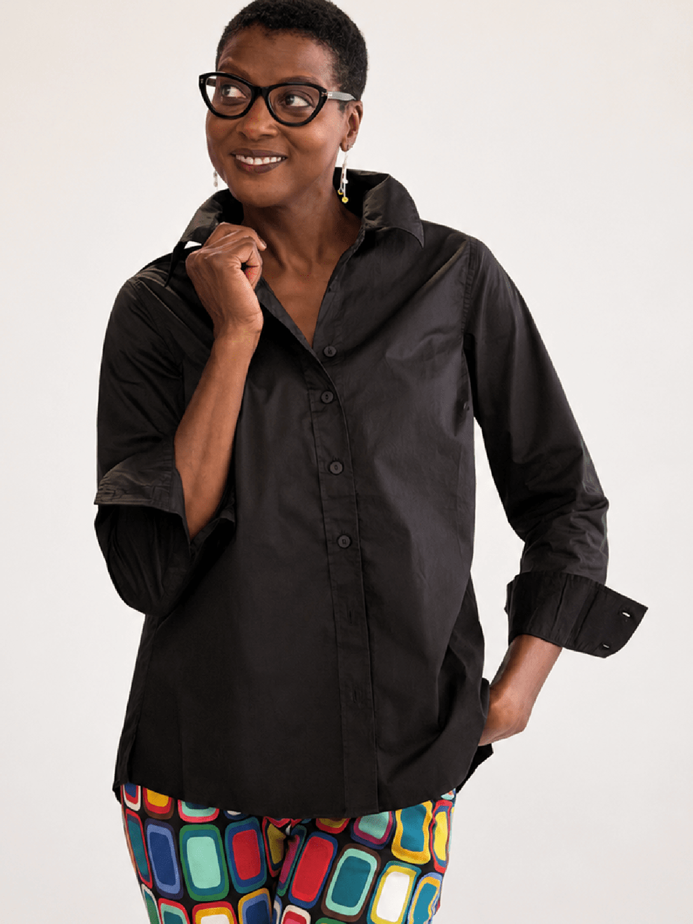 ROBIN blouse Black - Lesley Evers-new-Shop-Shop/All Products
