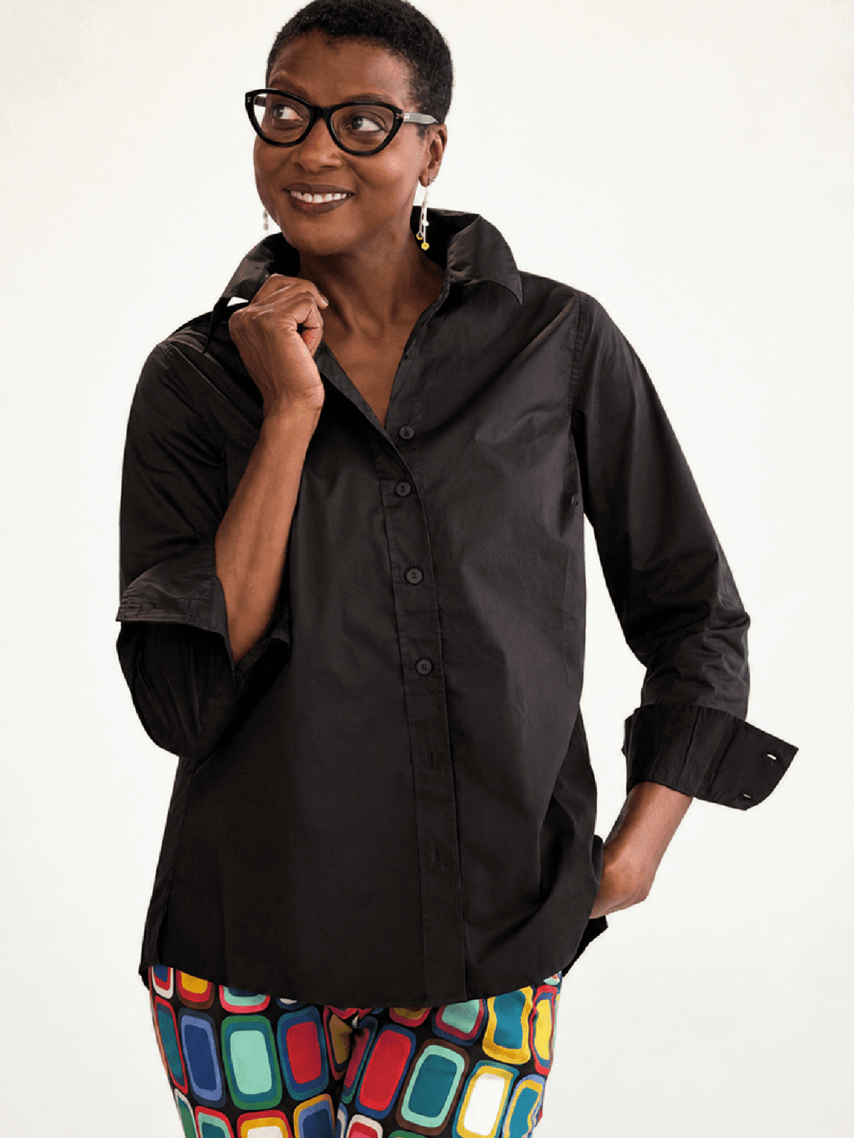 ROBIN blouse Black - Lesley Evers-new-Shop-Shop/All Products