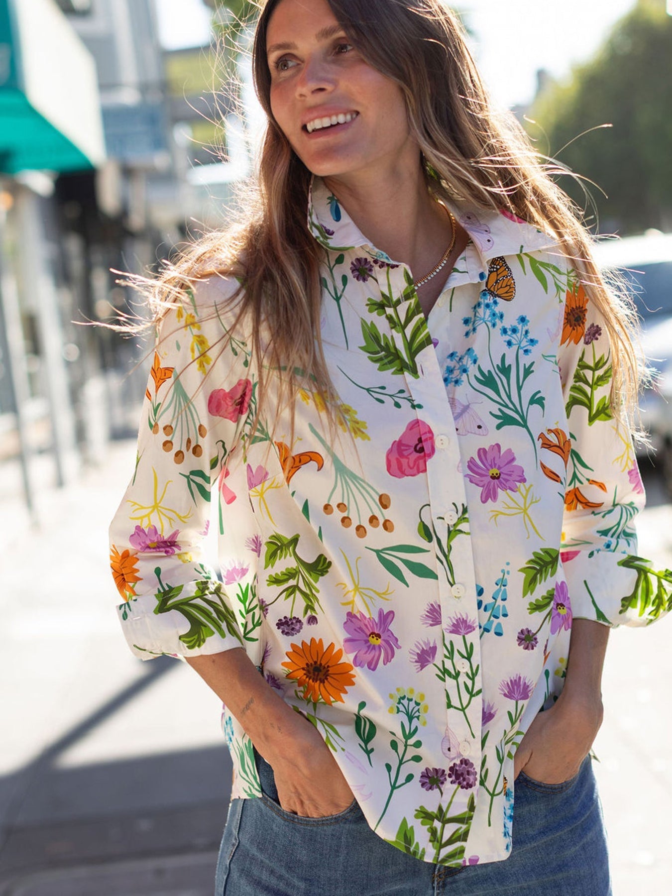 ROBIN blouse Prairie Posy - Lesley Evers-Best Seller-erika-new