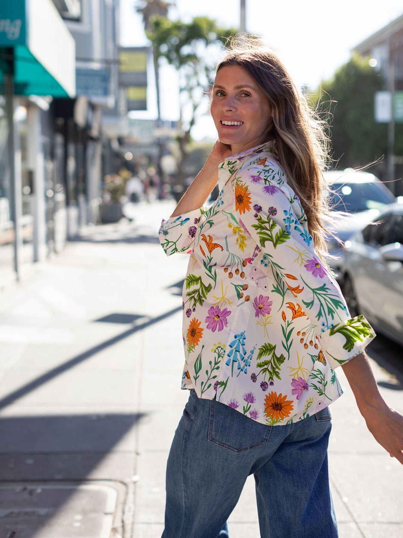 ROBIN blouse Prairie Posy - Lesley Evers-Best Seller-erika-new