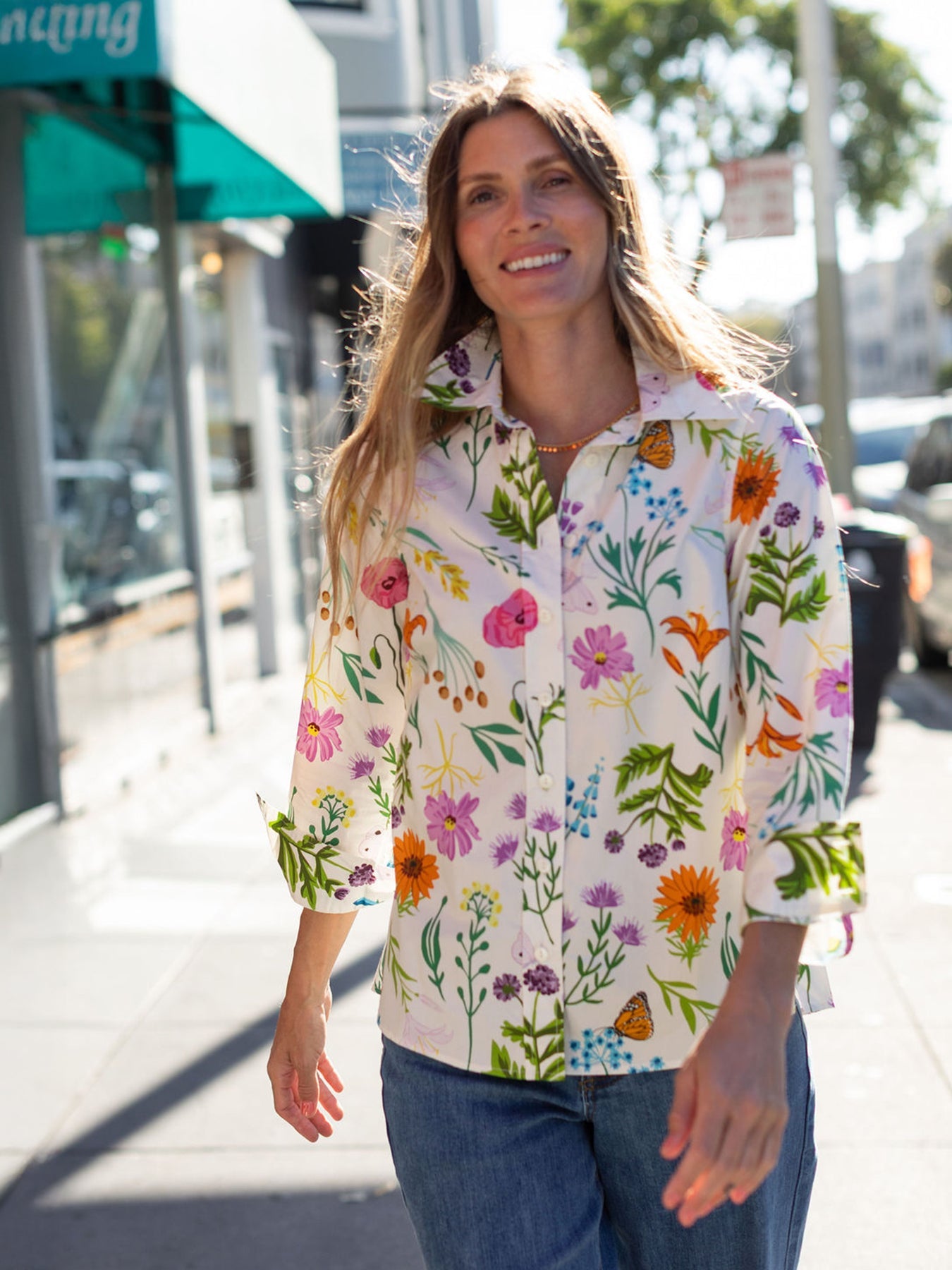 ROBIN blouse Prairie Posy - Lesley Evers-Best Seller-erika-new