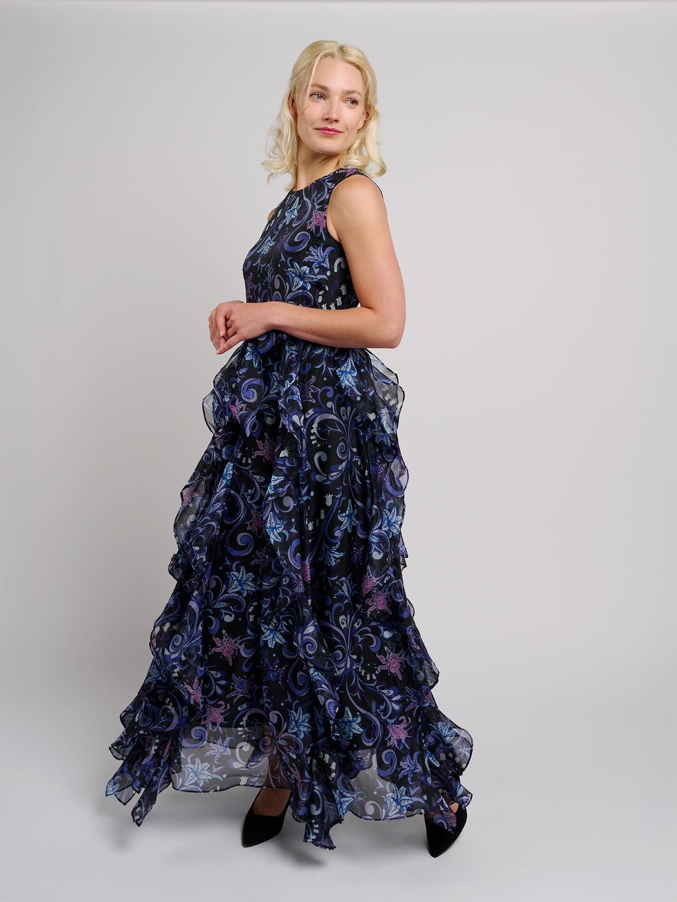 ROSALIND dress Lily Bouquet Purple - Lesley Evers - Dress - formal - Shop