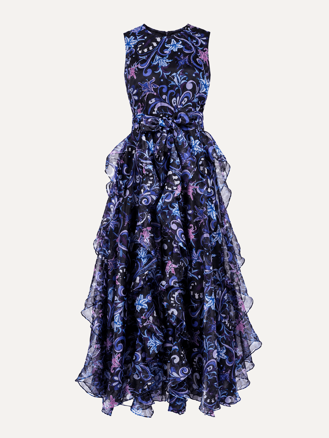 ROSALIND dress Lily Bouquet Purple - Lesley Evers-Dress-formal-gown