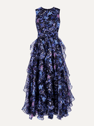 ROSALIND dress Lily Bouquet Purple - Lesley Evers-Dress-formal-gown