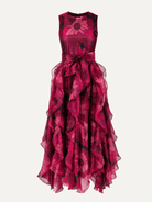 ROSALIND dress Wild Bloom Magenta - Lesley Evers-Dress-formal-gown