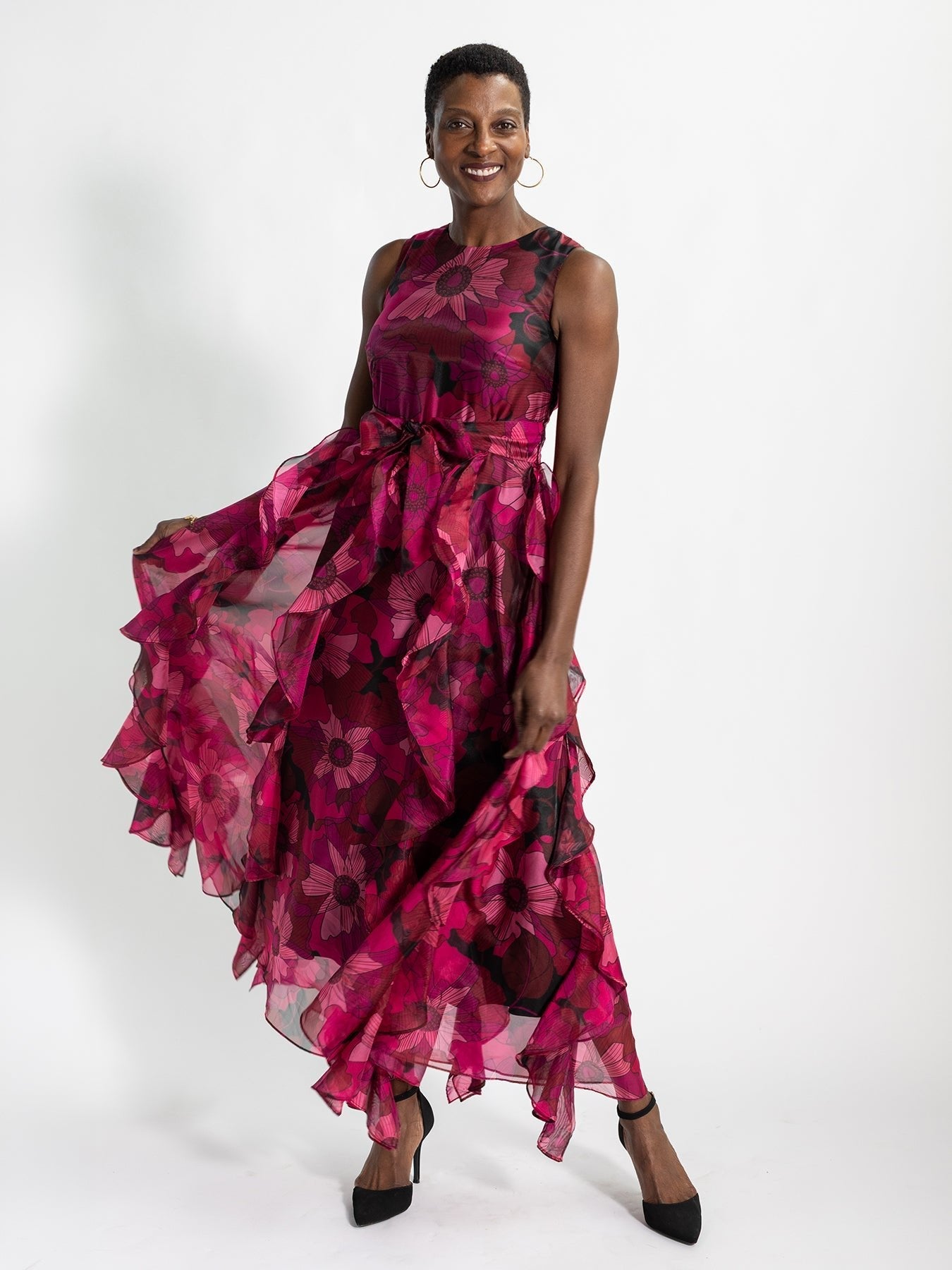 ROSALIND dress Wild Bloom Magenta - Lesley Evers - Dress - formal - Shop