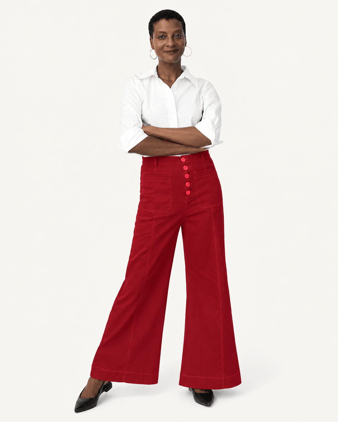 ROXANNE pant Burgundy - Lesley Evers-denim pant-pant-Roxanne