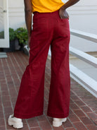 ROXANNE pant Burgundy - Lesley Evers - denim pant - pant - Roxanne