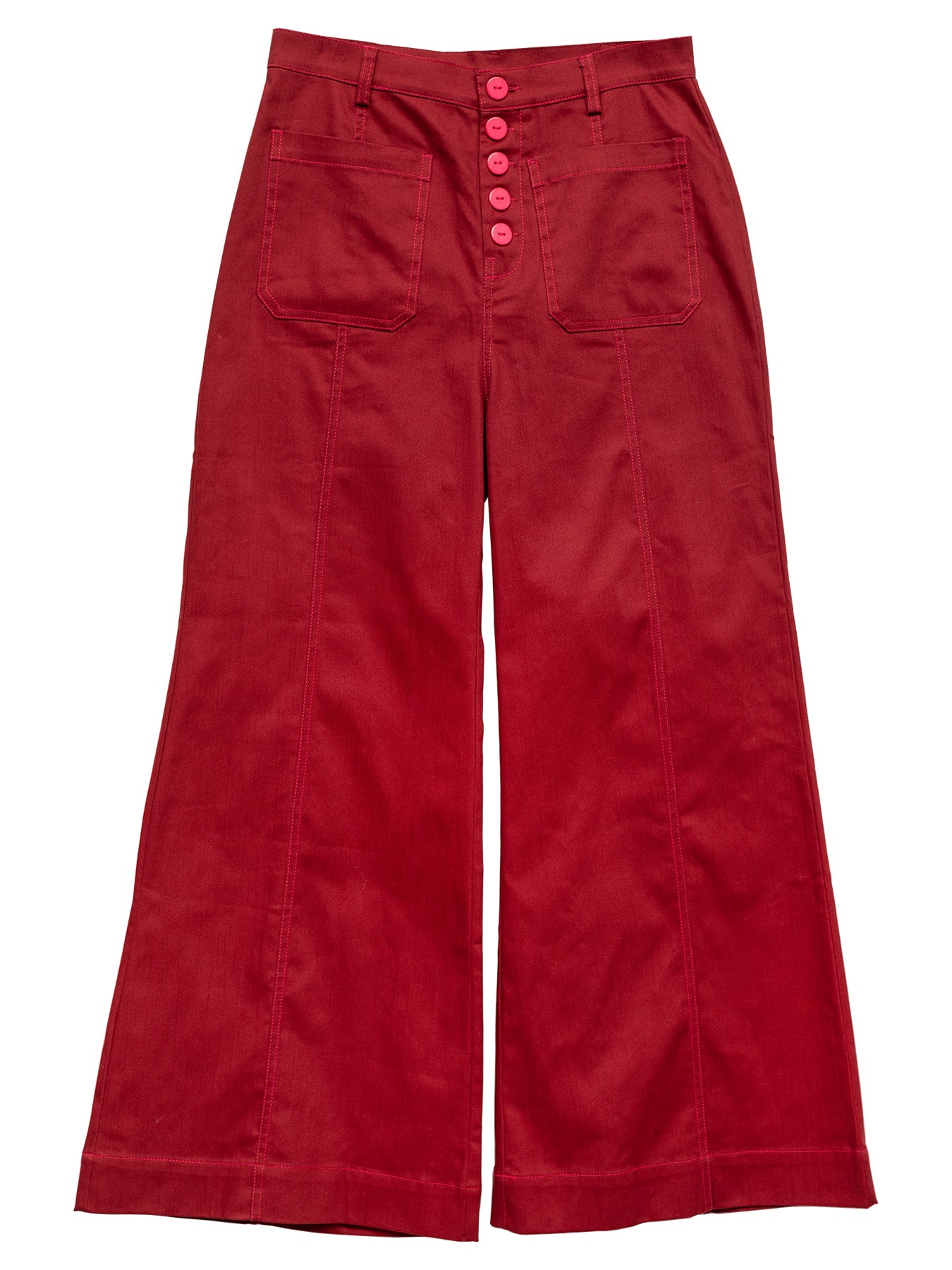 ROXANNE pant Burgundy - Lesley Evers - denim pant - pant - Roxanne