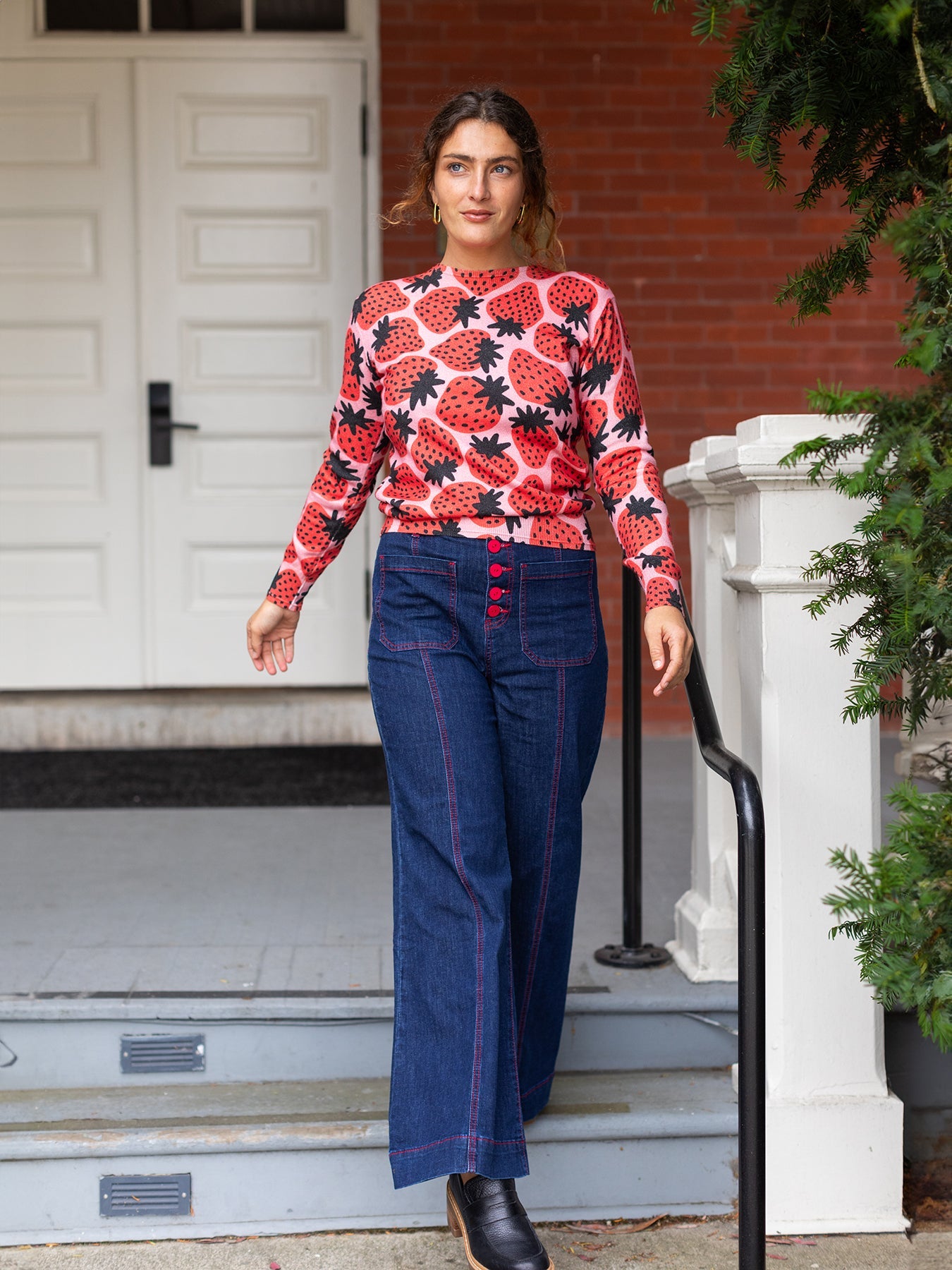 ROXANNE pant Denim – Lesley Evers