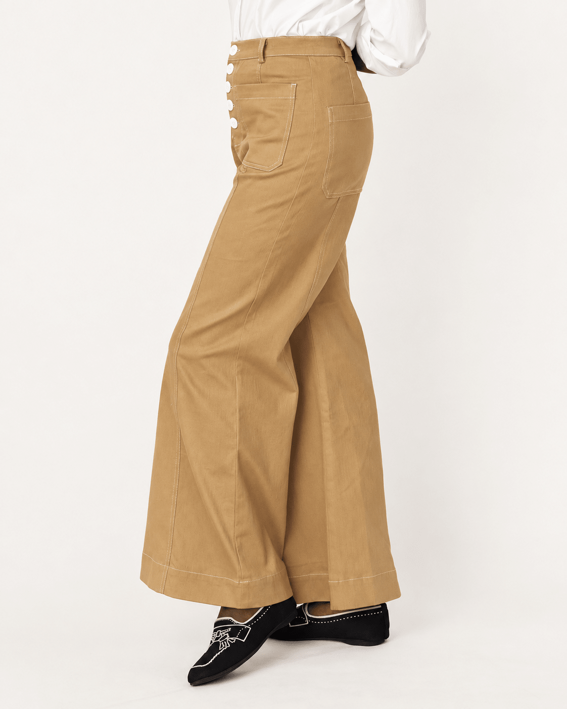 ROXANNE pant Khaki - Lesley Evers-denim pant-pant-Roxanne