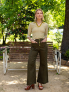 ROXANNE pant Olive - Lesley Evers - denim pant - pant - Roxanne
