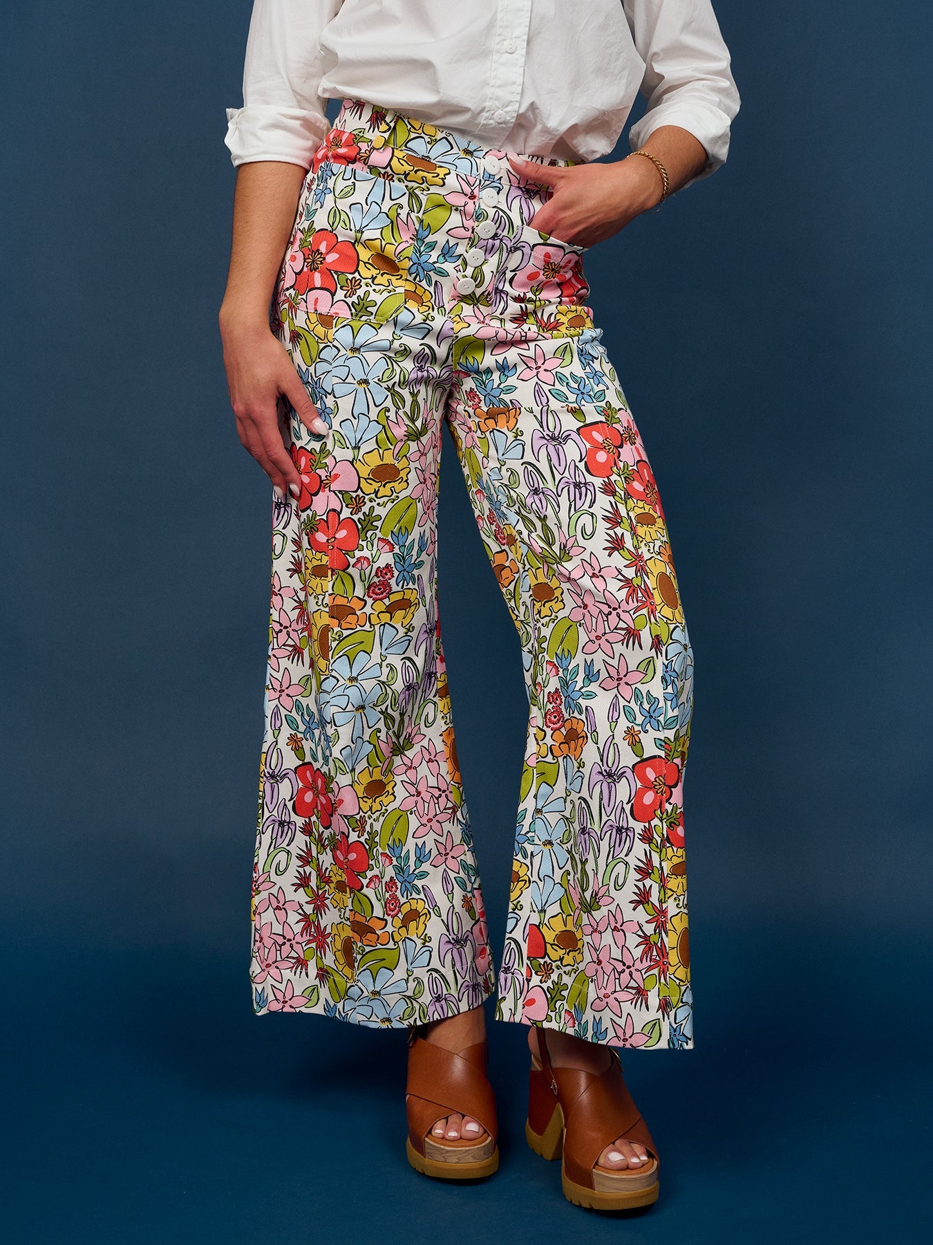 ROXANNE pant Whimsy - Lesley Evers-denim pant-pant-Roxanne