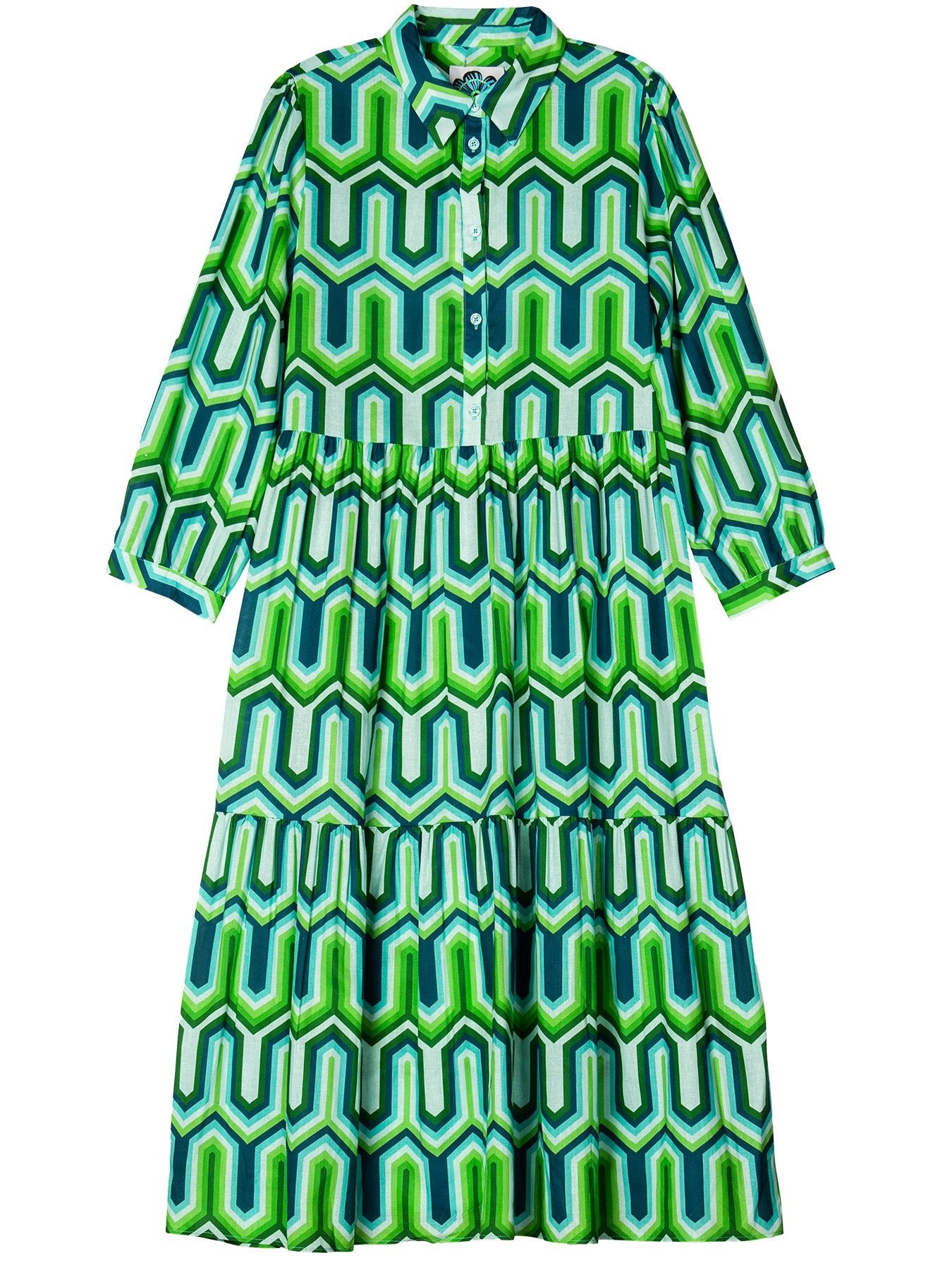 RUTHIE dress Corinth Green - Lesley Evers-Best Seller-Corinth-corinth green
