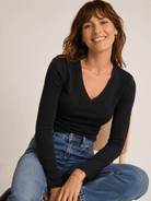 RYLEE tee Black - Lesley Evers-Black-black and white-Shop