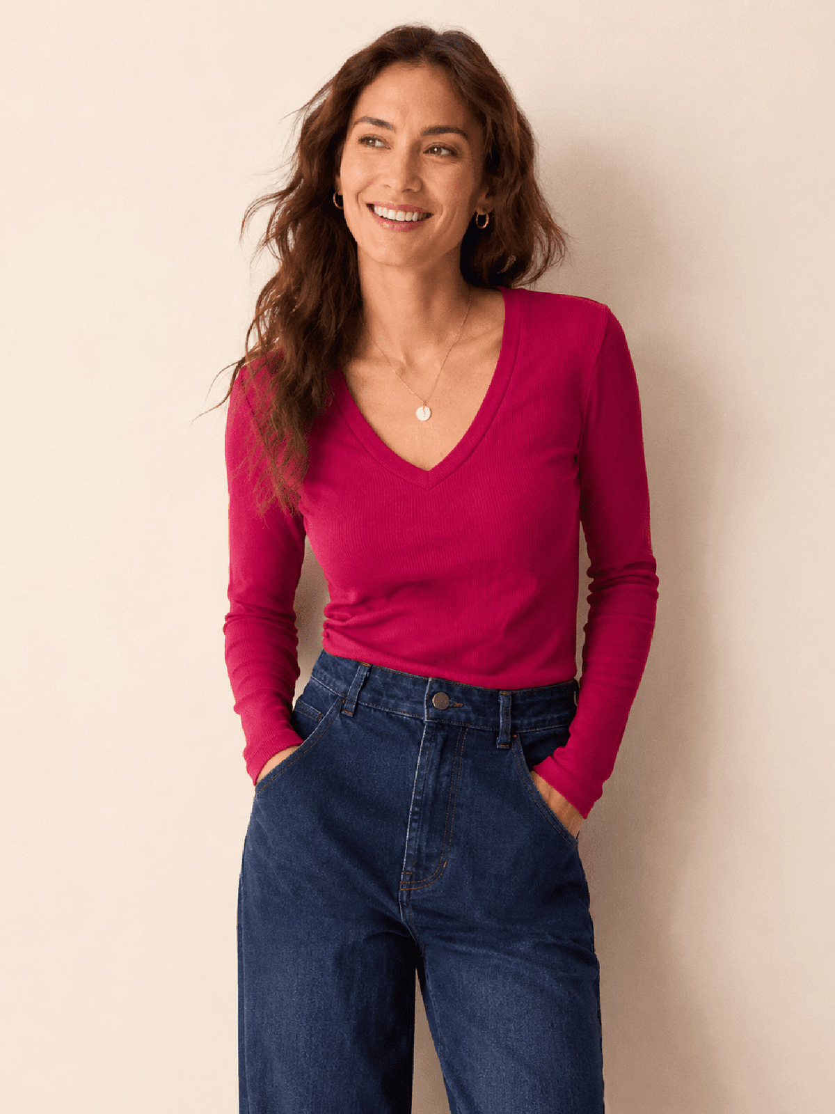 RYLEE tee Magenta - Lesley Evers-Black-black and white-Shop