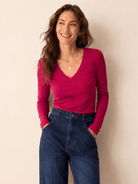 RYLEE tee Magenta - Lesley Evers-Black-black and white-Shop