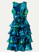 SASHA dress Bonanza Blue - Lesley Evers-bonanza blue-Dress-gown