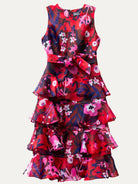 SASHA dress Garden Oasis Pink - Lesley Evers-Dress-garden oasis pink-gown