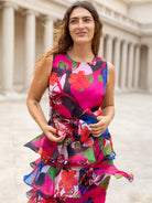 SASHA dress Plum Blossom - Lesley Evers - Dress - garden oasis pink - Shop