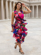 SASHA dress Plum Blossom - Lesley Evers - Dress - garden oasis pink - Shop