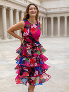 SASHA dress Plum Blossom - Lesley Evers - Dress - garden oasis pink - Shop
