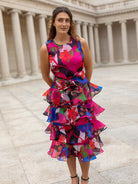 SASHA dress Plum Blossom - Lesley Evers - Dress - garden oasis pink - Shop